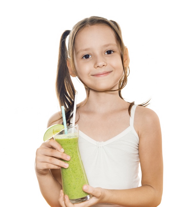 Girl holding a smoothie