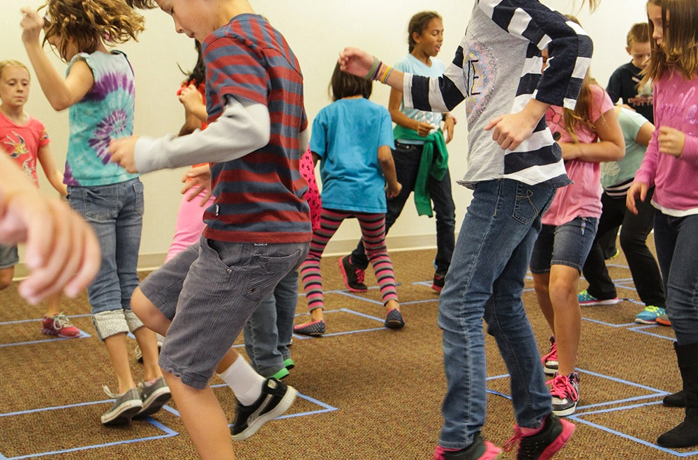 Students using math to move