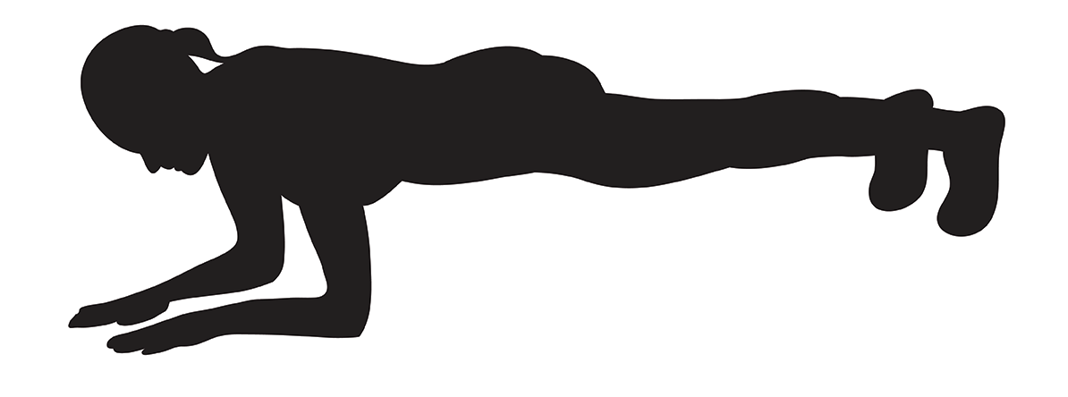 Person doing a plank