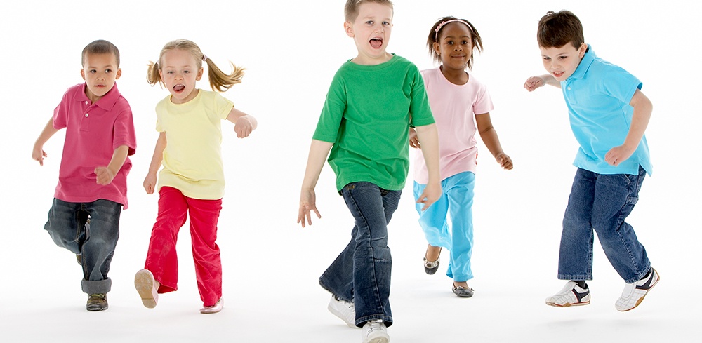 Kids dance indoors